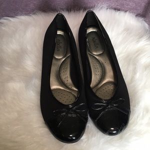 Black flats. VERY comfortable